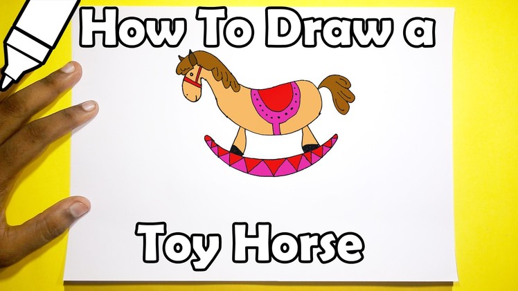 HOW TO DRAW A Toy Horse | Kids Drawing Practice | EASY STEP BY STEP DRAWING FOR KIDS