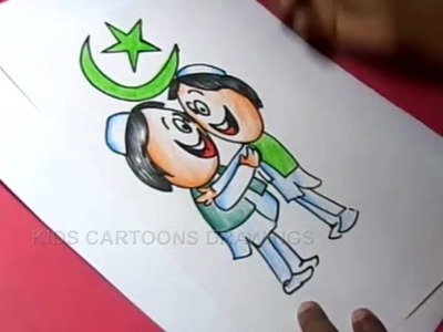 How to Draw Bakrid Greeting Drawing for Kids Step by step