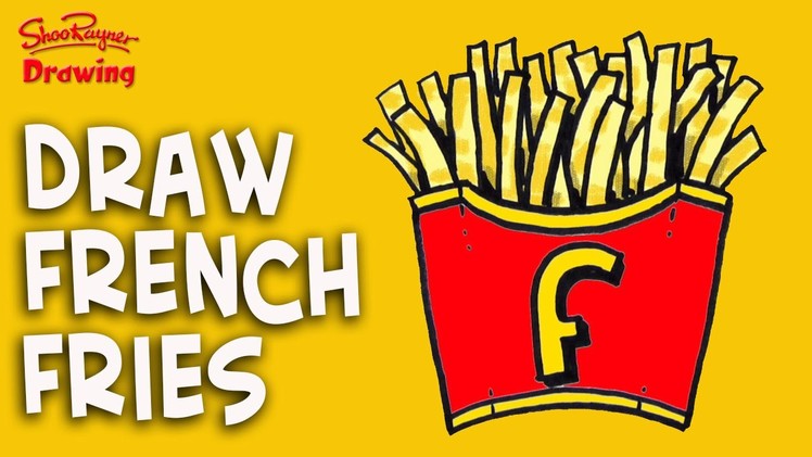 How to draw French Fries -  Easy Step-by-step for kids