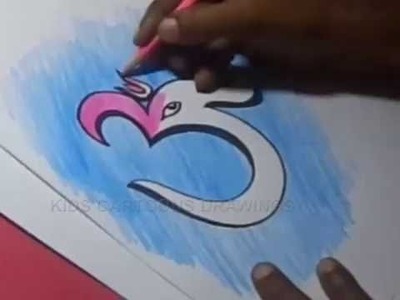 How to Draw OME Lord Ganesha Drawing for Kids Step by step