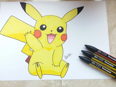 How to draw - Pikachu