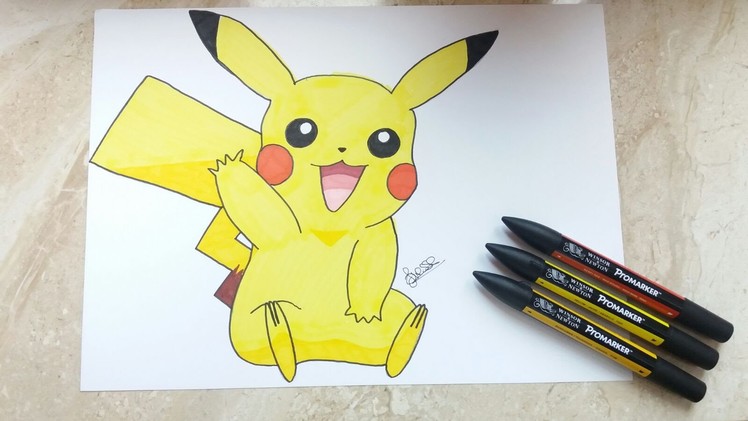 How to draw - Pikachu