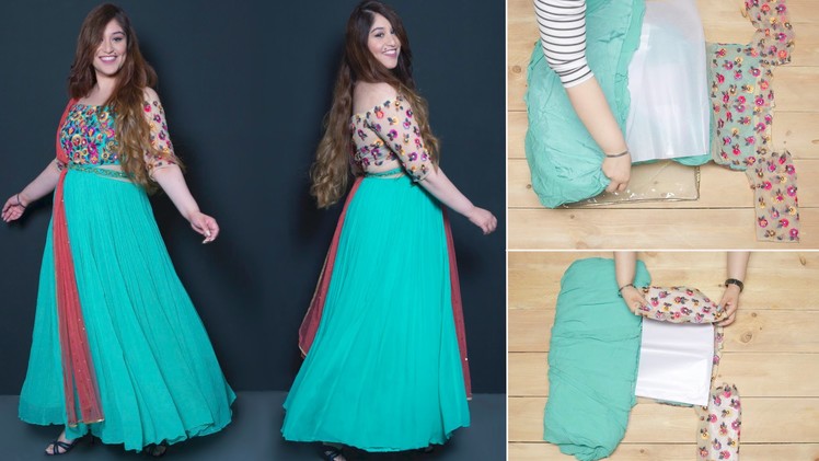 How To Fold Your Anarkali Perfectly | Glamrs.com