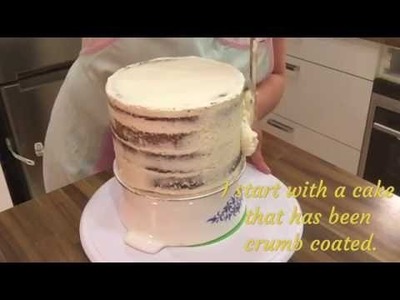 How to get sharp edges on your cake ( Upside down method)
