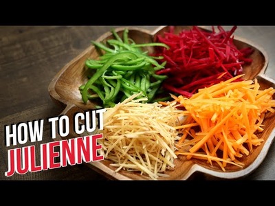 How To Julienne Vegetables | Knife Skills | The Bombay Chef - Varun Inamdar | Basic Cooking