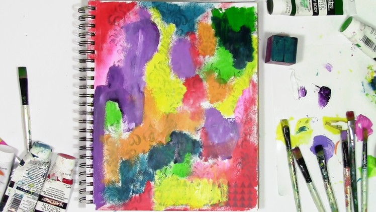How to let go of control with color in an art journal