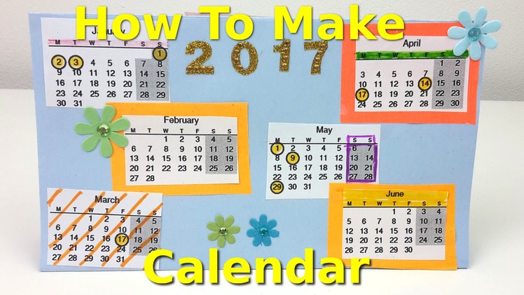 How to Make a Calendar | Fun Kids Creative Activity