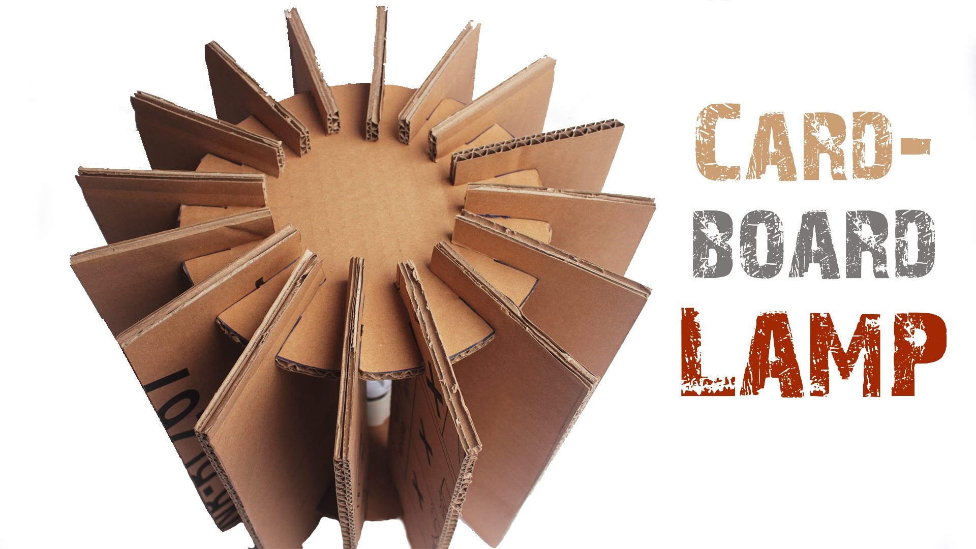 How To Make A Cardboard Lamp With Just5mins 6663