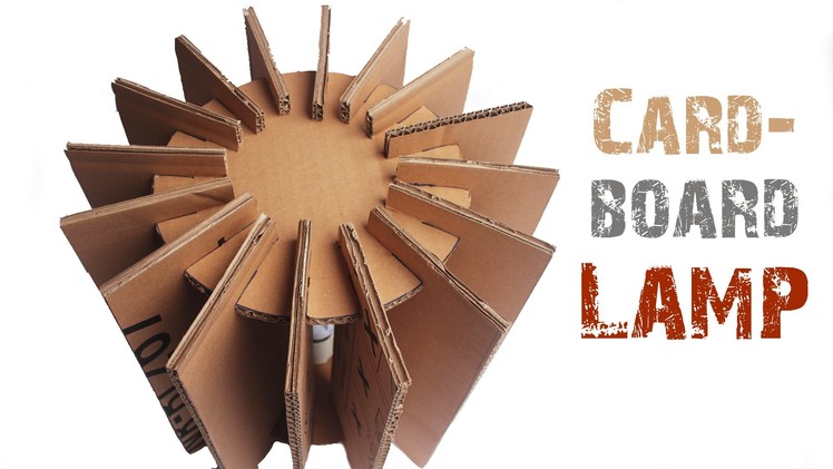 How to make a CARDBOARD LAMP with Just5mins