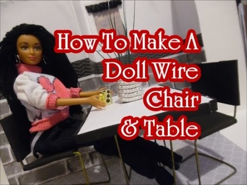 How To Make A Doll Chair & Table 2