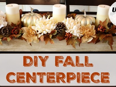 How to Make a Fall Centerpiece - Dollar Store Decor