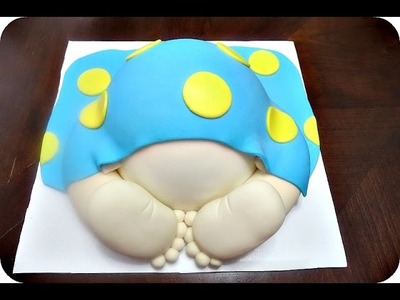 How to make a fondant Baby Butt topper