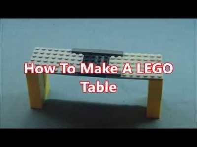 How To Make A Table For WWE Figures WITH LEGO!!!