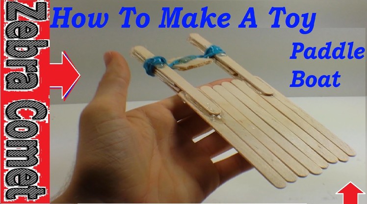 How To Make A Toy Paddle Boat Easy!
