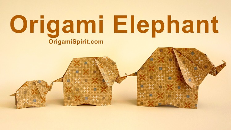 How to Make an Origami Elephant