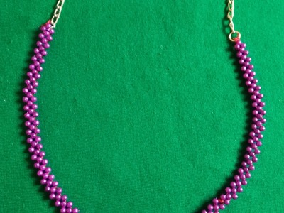 How to make beads simple necklace