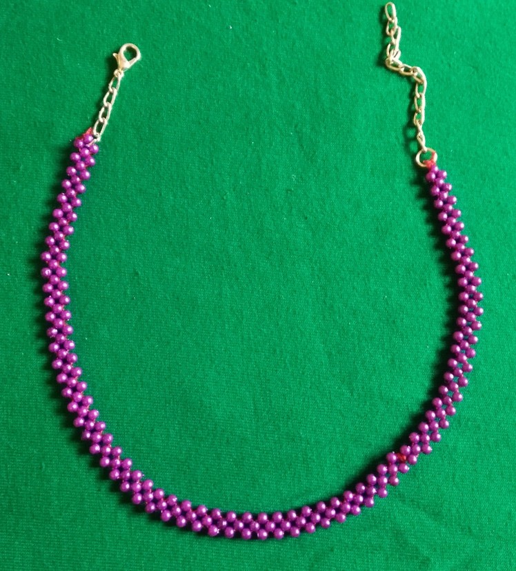 How to make beads simple necklace