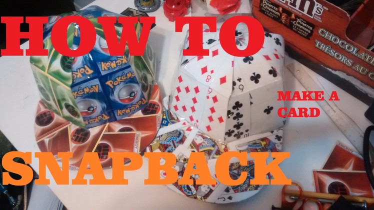 HOW TO MAKE Card Hat (Snapback) Tutorial
