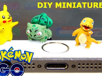 How to make diy pokemon go miniature toys bulbasaur charmander pikachu 3d printed HD