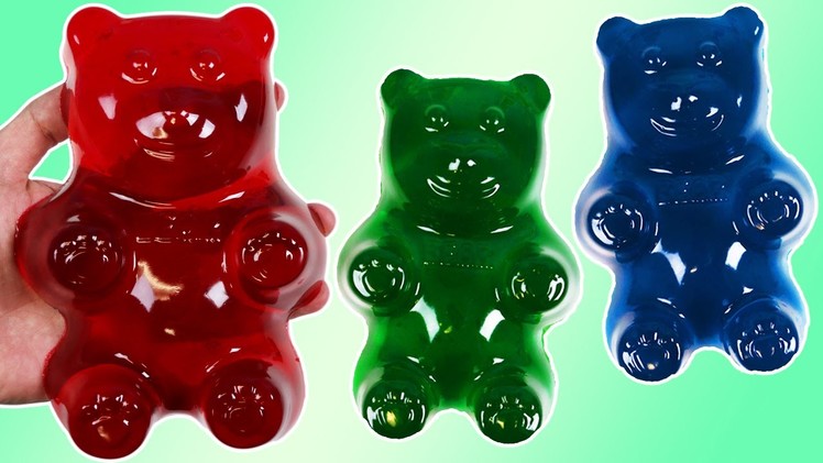 How to Make HUGE GUMMY BEAR Jello Treats | DIY Fun & Easy Make Your Own Gummy Bear Candy!