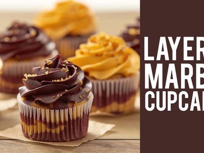 How to make Layered Cupcakes with a Marble Effect