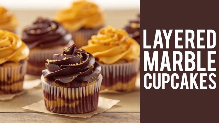How to make Layered Cupcakes with a Marble Effect