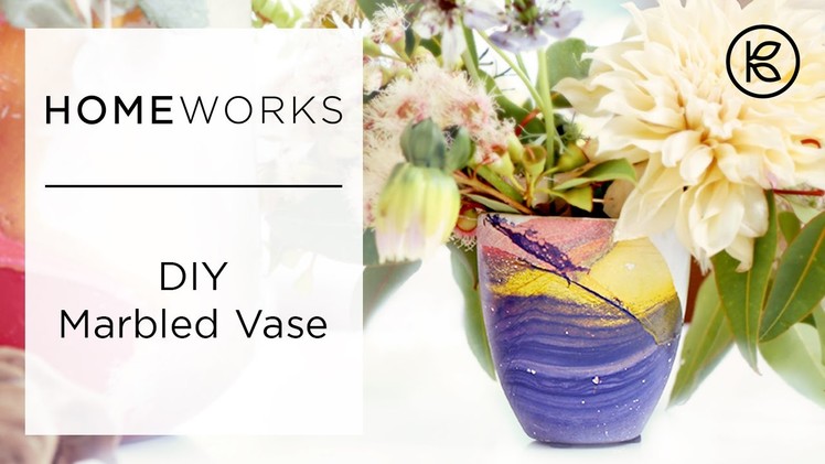 How To Make Marbled Flower Pots | Kin Community