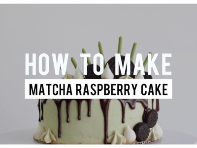 How To Make Matcha Raspberry Cake | Follow The Freemans