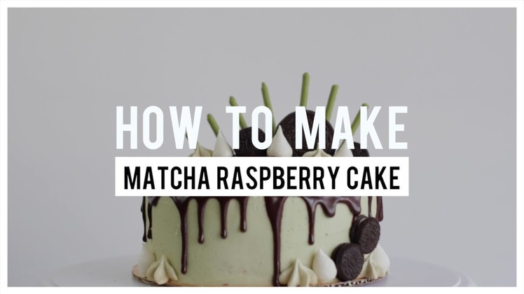 How To Make Matcha Raspberry Cake | Follow The Freemans