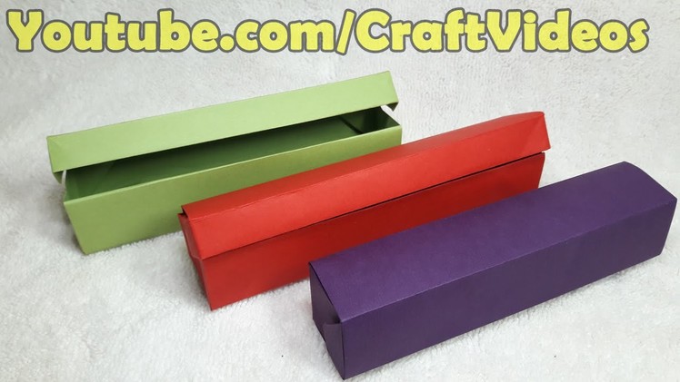 How to make Origami Pencil Box | Paper Pencil Box