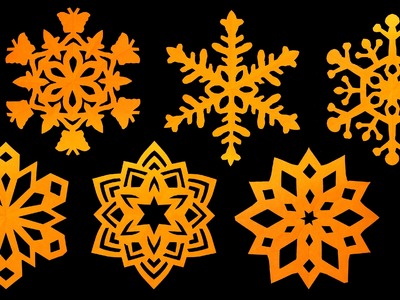 How to make paper Snowflakes - Step by step tutorial (Very easy) - HD