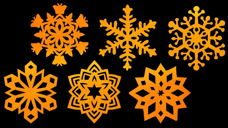 How to make paper Snowflakes - Step by step tutorial (Very easy) - HD