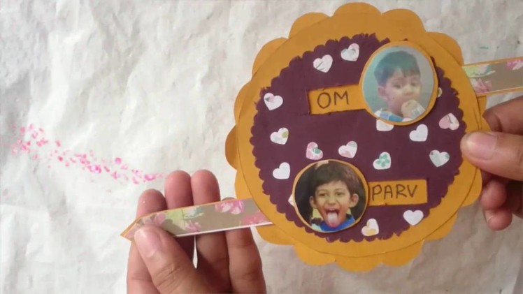 How To Make Pull Tab Slider Card For Scrapbook | Birthday Slider Card | Craftlas