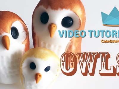 How to make some cute Owls - Cake Decorating Tutorial