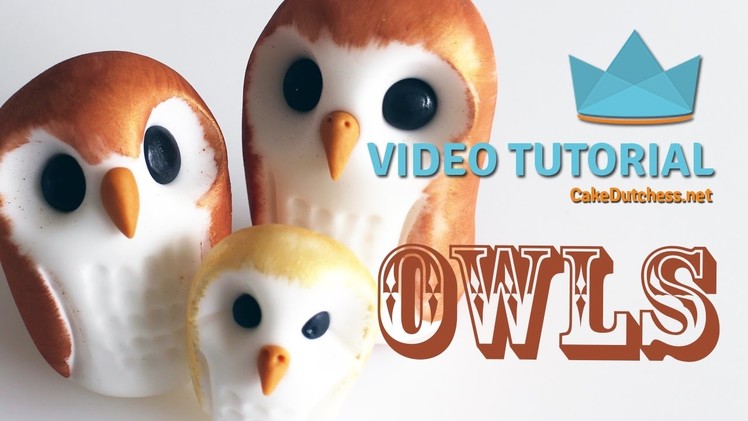 How to make some cute Owls - Cake Decorating Tutorial