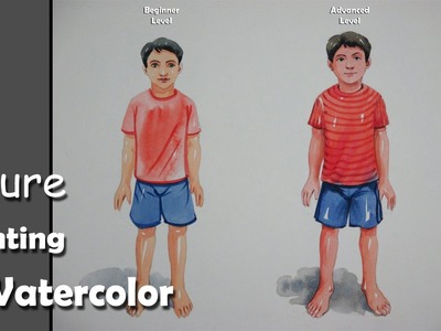 How to Paint A Boy | Beginner & Advanced level Figure Painting in Watercolor