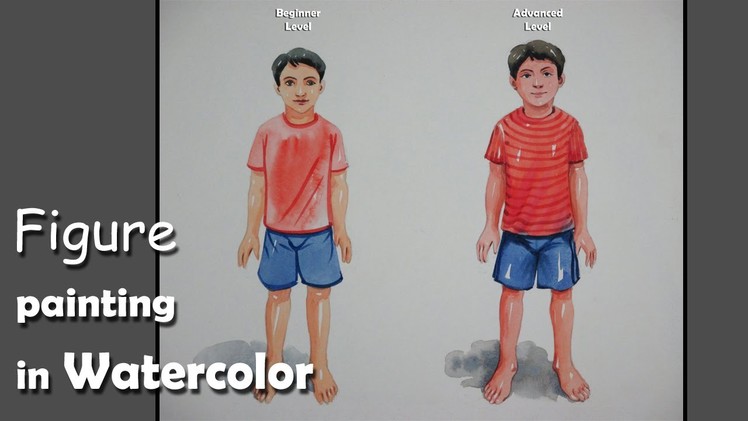 How to Paint A Boy | Beginner & Advanced level Figure Painting in Watercolor
