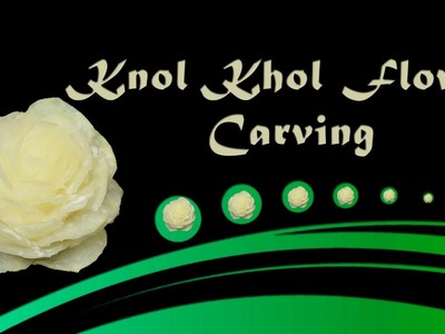 How To Prepare Knol Khol Flower Carving