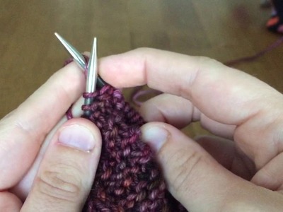 Knitting technique for Crocheters - continental style knit with a speed purl technique