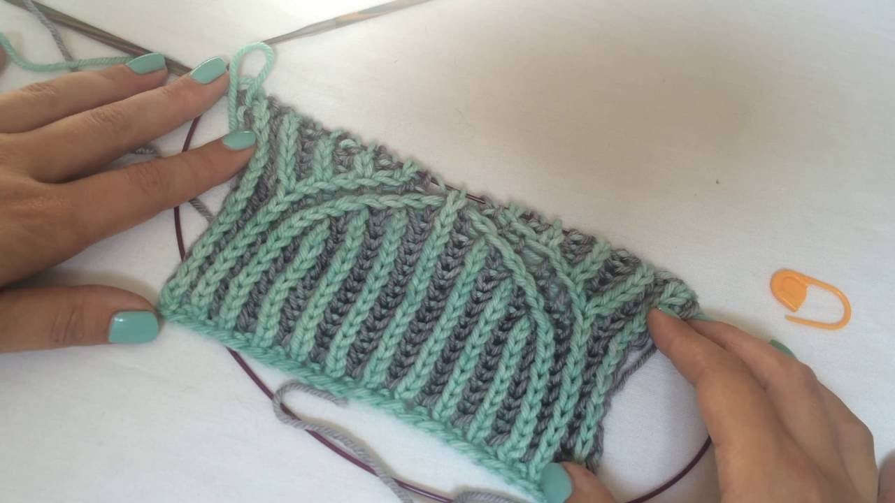 Knitting Tutorial Basics of twocolor Brioche