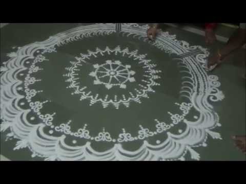 Navratri rangoli Diwali special rangoli How to draw unique sanskar bharati rangoli
