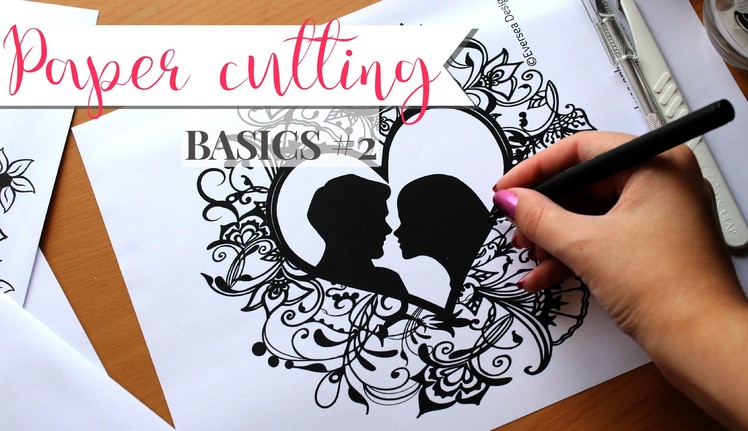 Paper cutting Basics #2 | How to draw templates by hand and digitally, How to resize templates