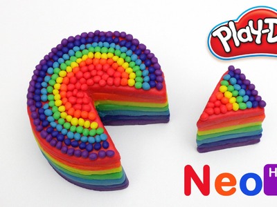 Play Doh How To Make Rainbow Cake Clay Play Dough Fun For Creative Kids Easy DIY