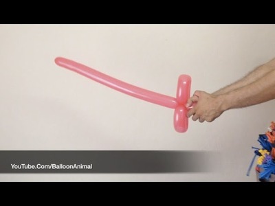 Simple balloon sword - How to make balloon animals