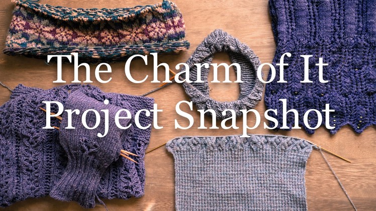 The Charm of It Knitting Podcast 27: Project Snapshot of Sept 18th