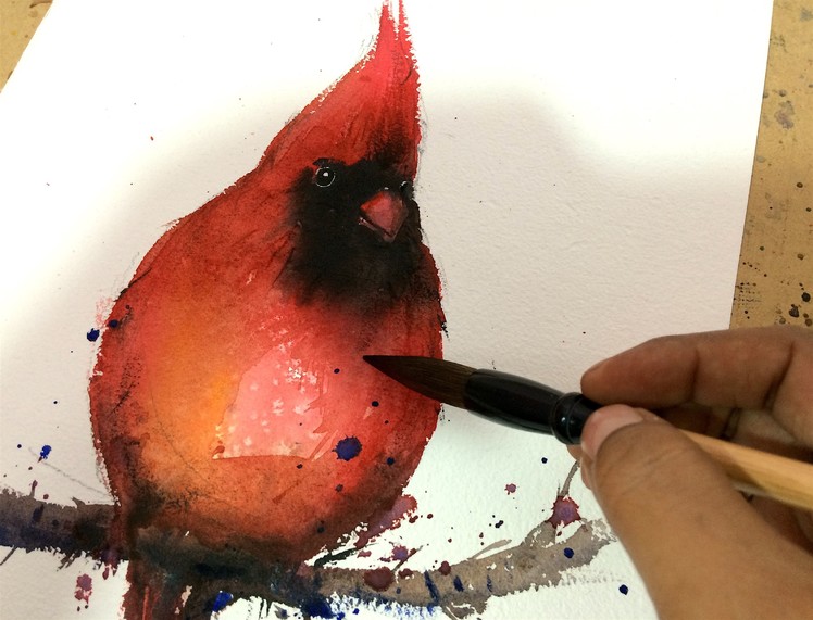 Watercolor Painting - Bird Demo