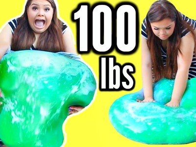 100 LBS OF SLIME! DIY Giant 45 Kilo Slime Stress Ball!