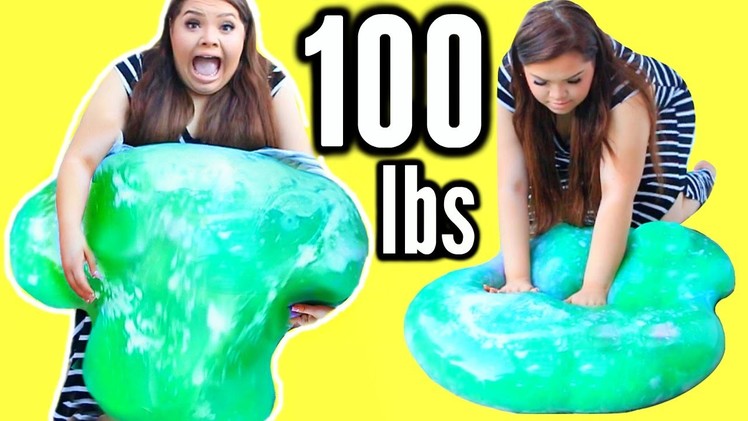 100 LBS OF SLIME! DIY Giant 45 Kilo Slime Stress Ball!