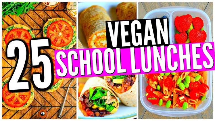 25 VEGAN School Lunch Ideas! DIY Healthy Snacks!