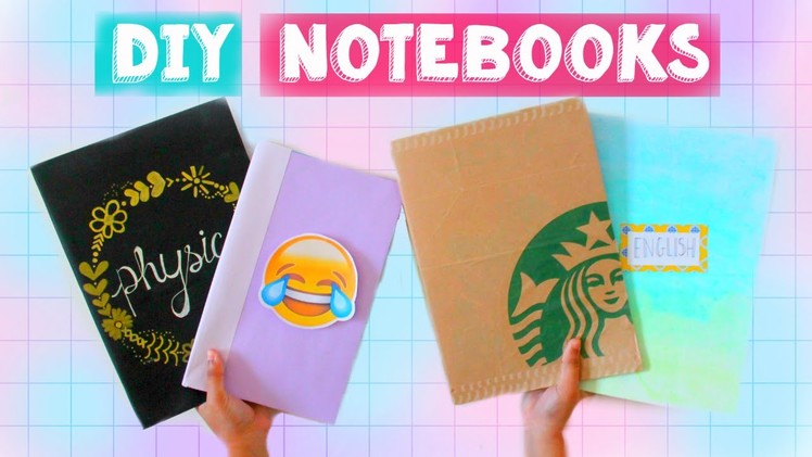 4 DIY Notebooks for School! | Easy DIY School Supplies